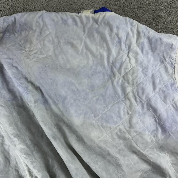 Vintage Adidas Jacket Mens XL Blue Black Anorak Quarter Zip Made Hong Kong 90s - Picture 14 of 16